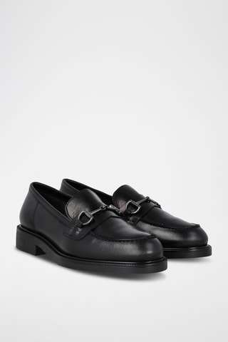 Mocassins en cuir - Noir