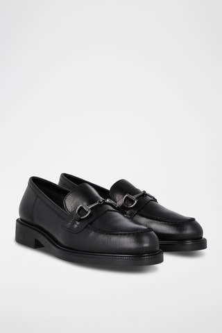 Mocassins en cuir - Noir