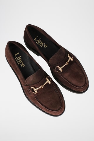 Mocassins en nubuck - Marron foncé