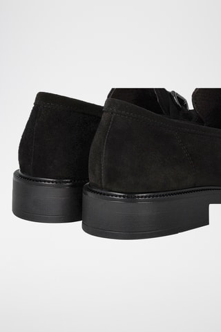 Mocassins en nubuck - Noir