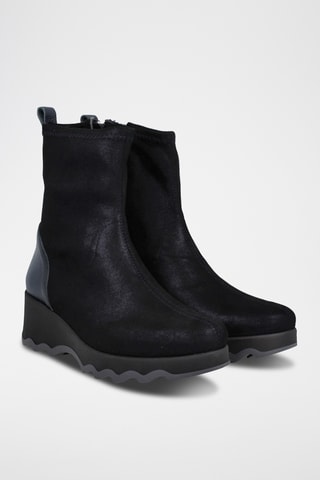 Bottines en cuir - Noir