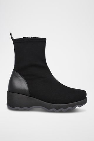 Bottines en cuir - Noir