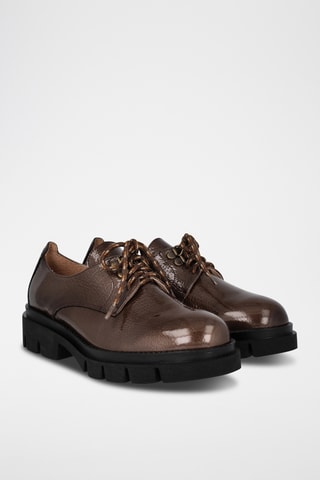Derbys en cuir verni - Marron