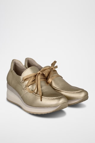 Baskets en cuir - Doré