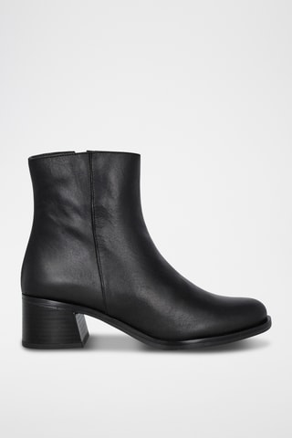 Bottines en cuir - Noir