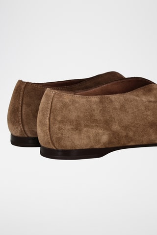 Ballerines en nubuck - Marron