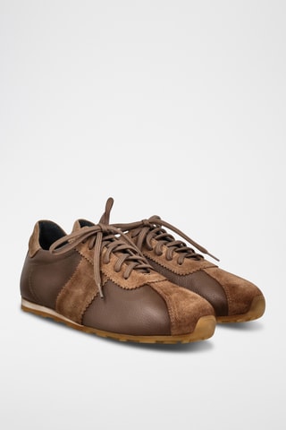 Ballerines en nubuck - Marron