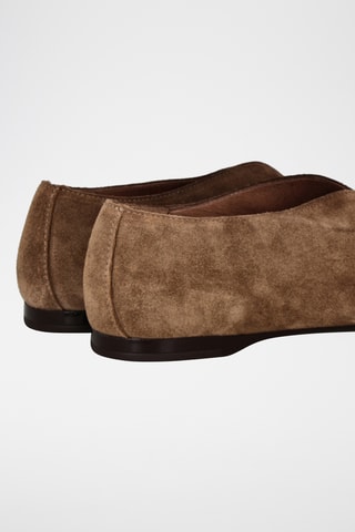 Ballerines en nubuck - Marron
