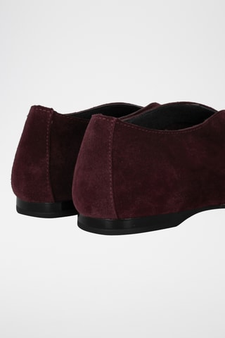 Ballerines en nubuck - Bordeaux