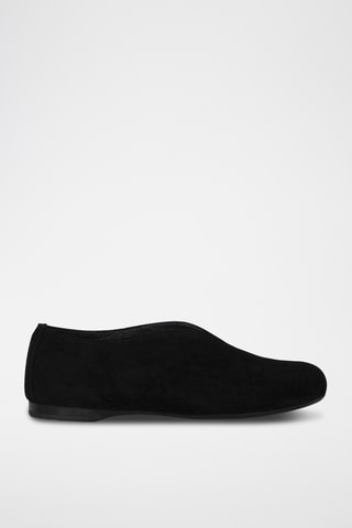 Ballerines en nubuck - Noir