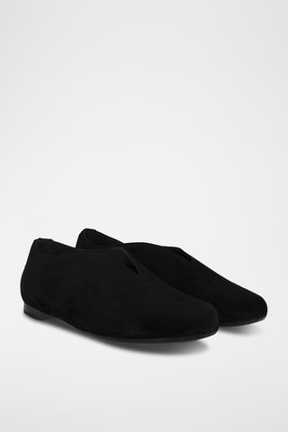 Ballerines en nubuck - Noir