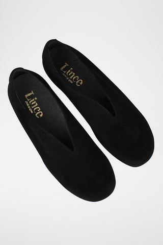 Ballerines en nubuck - Noir
