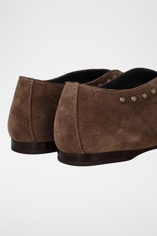 Mocassins en nubuck - Taupe