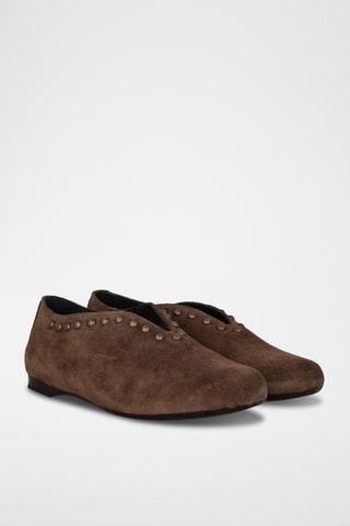 Mocassins en nubuck - Taupe