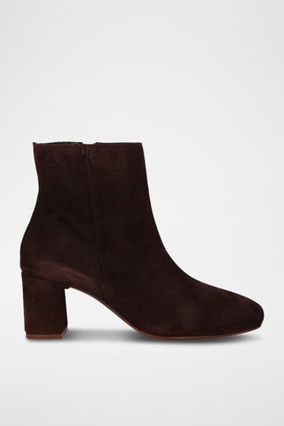 Bottines en nubuck - Marron