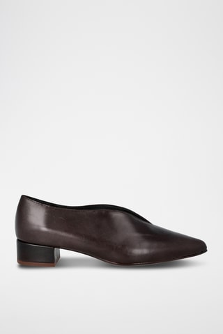 Ballerines en cuir - Marron