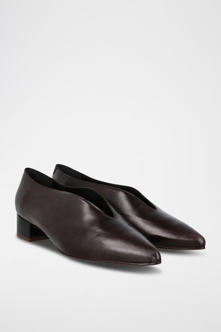 Ballerines en cuir - Marron