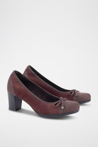 Escarpins en nubuck - Marron