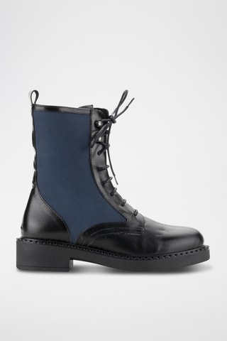 Bottines en cuir - Noir
