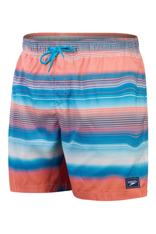 Calções de banho - Laranja e azul-celeste