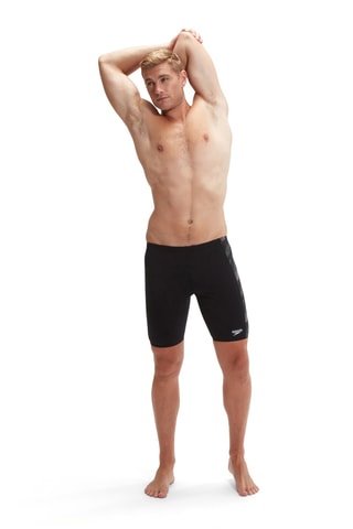 Calções ciclista de banho - Preto