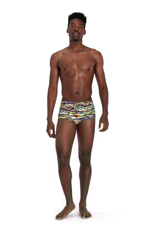 Boxers de banho - Amarelo e vermelho