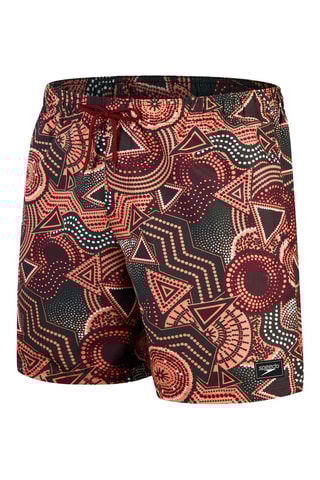 Calções de banho - Preto e vermelho