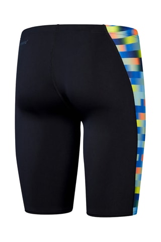 Calções ciclista de banho - Azul-cobalto e verde-escuro