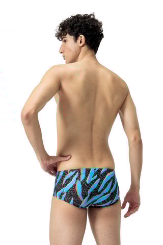 Boxers de banho - Preto e azul-cobalto