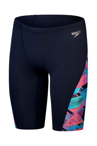 Calções ciclista de banho - Preto e azul-celeste