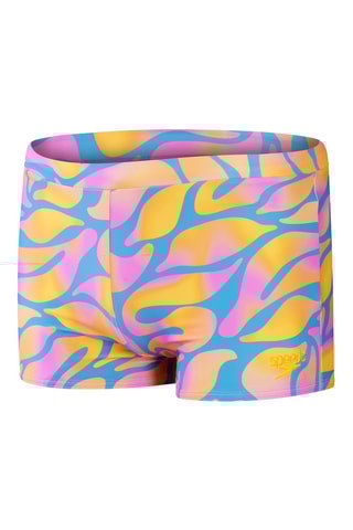 Boxers de banho - Azul-celeste e laranja