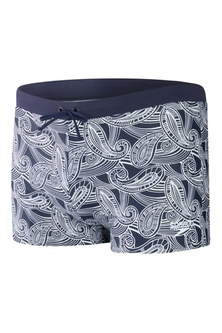 Boxers de banho - Azul-marinho e branco