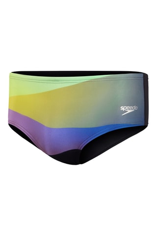 Cueca de banho - Verde-claro e preto