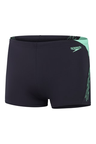 Boxers de banho - Preto e verde-água
