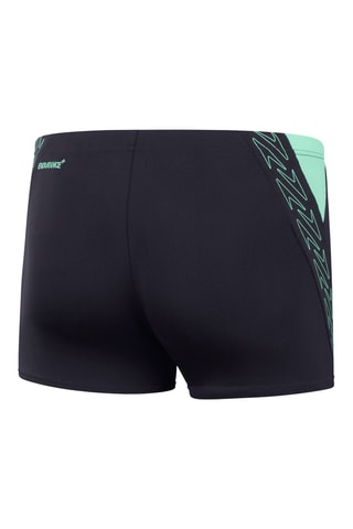 Boxers de banho - Preto e verde-água