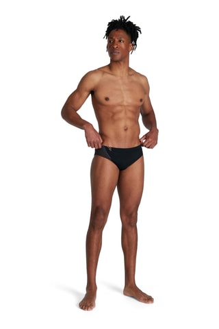 Cueca de banho - Preto e laranja