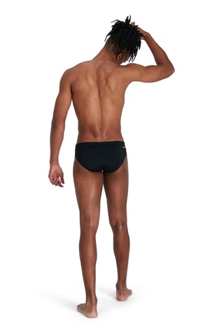 Cueca de banho - Preto e laranja