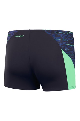 Boxers de banho - Preto e verde-claro