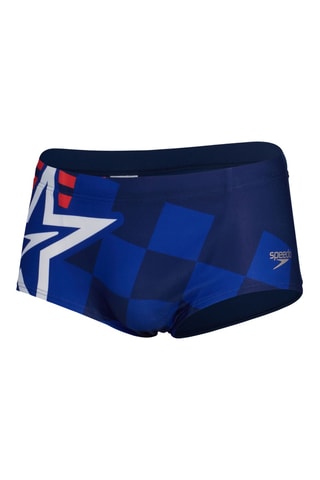 Boxers de banho - Azul-marinho e vermelho