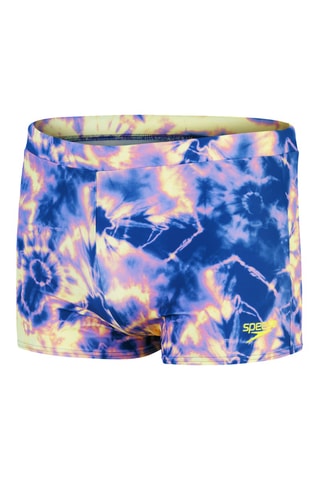 Boxers de banho tie and dye - Azul-cobalto e malva