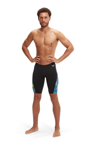 Calções ciclista de banho - Preto