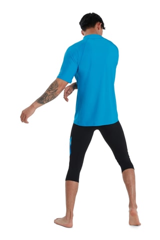 T-shirt de banho - Azul-celeste e branco