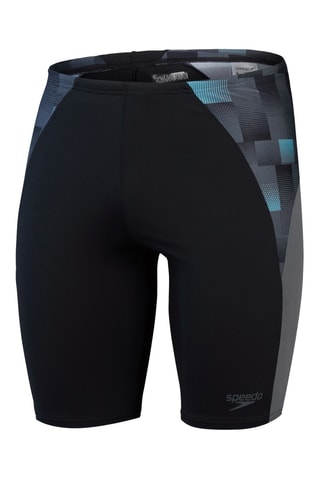 Calções ciclista de banho - Preto e cinzento