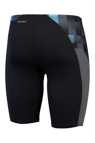 Calções ciclista de banho - Preto e cinzento