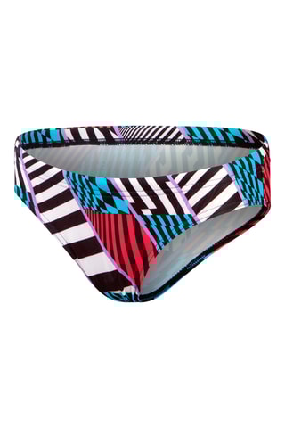 Parte de baixo de biquíni - Vermelho e azul-cobalto