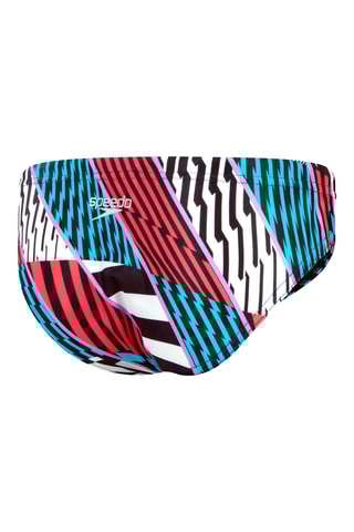 Parte de baixo de biquíni - Vermelho e azul-cobalto