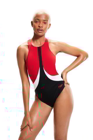 Fato de banho - Vermelho e preto