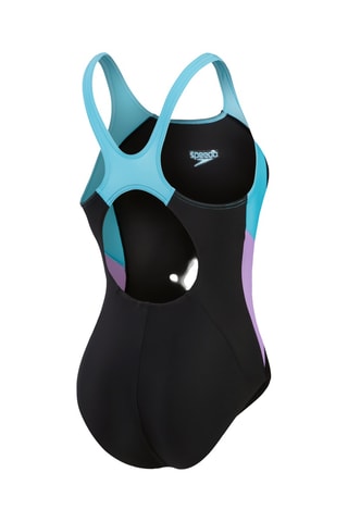 Fato de banho - Preto e azul-celeste