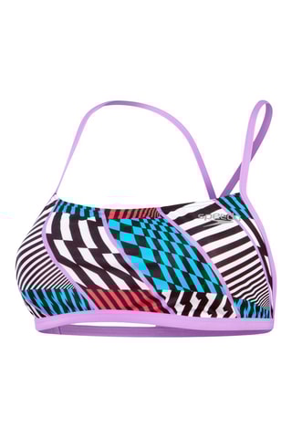 Parte de cima de biquíni - Violeta e preto