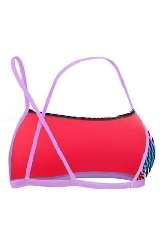 Parte de cima de biquíni - Violeta e preto